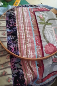 The brown stripe on the edge is the throw-away border